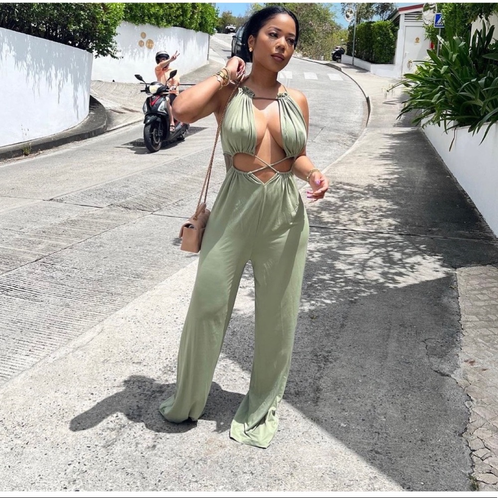 Sage Green Jumpsuit